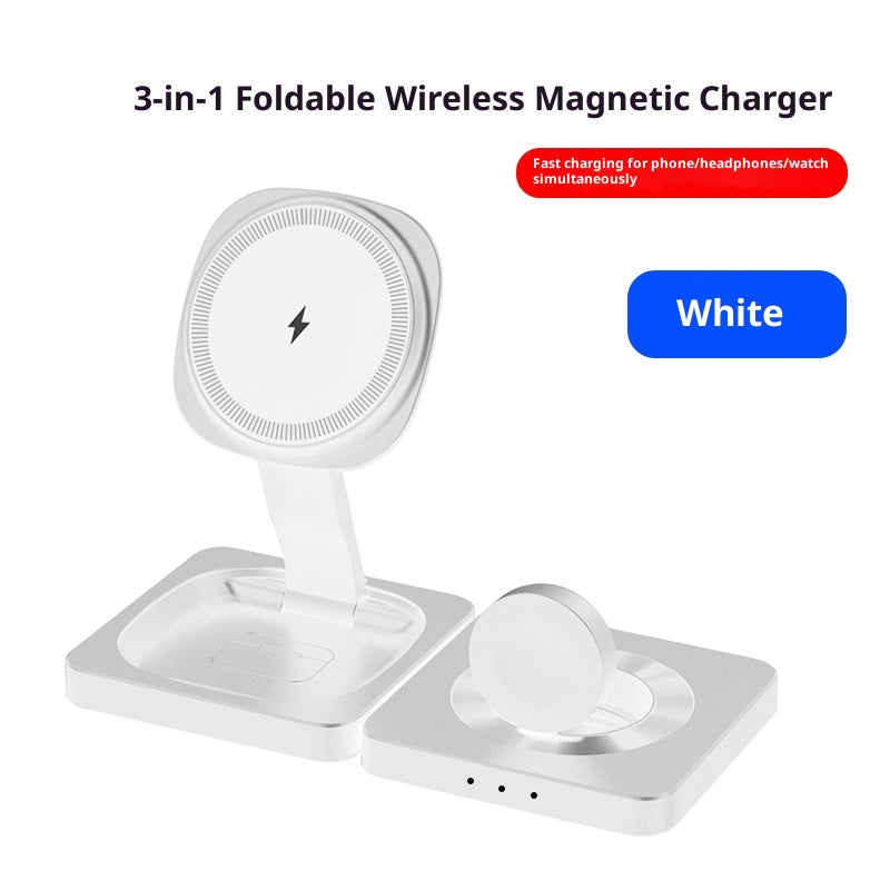 Chargeur magnétique rapide sans fil trois en un
