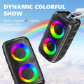 Haut-parleur Bluetooth portable Sub Woofer Heavy Bass Sound System Party Mic