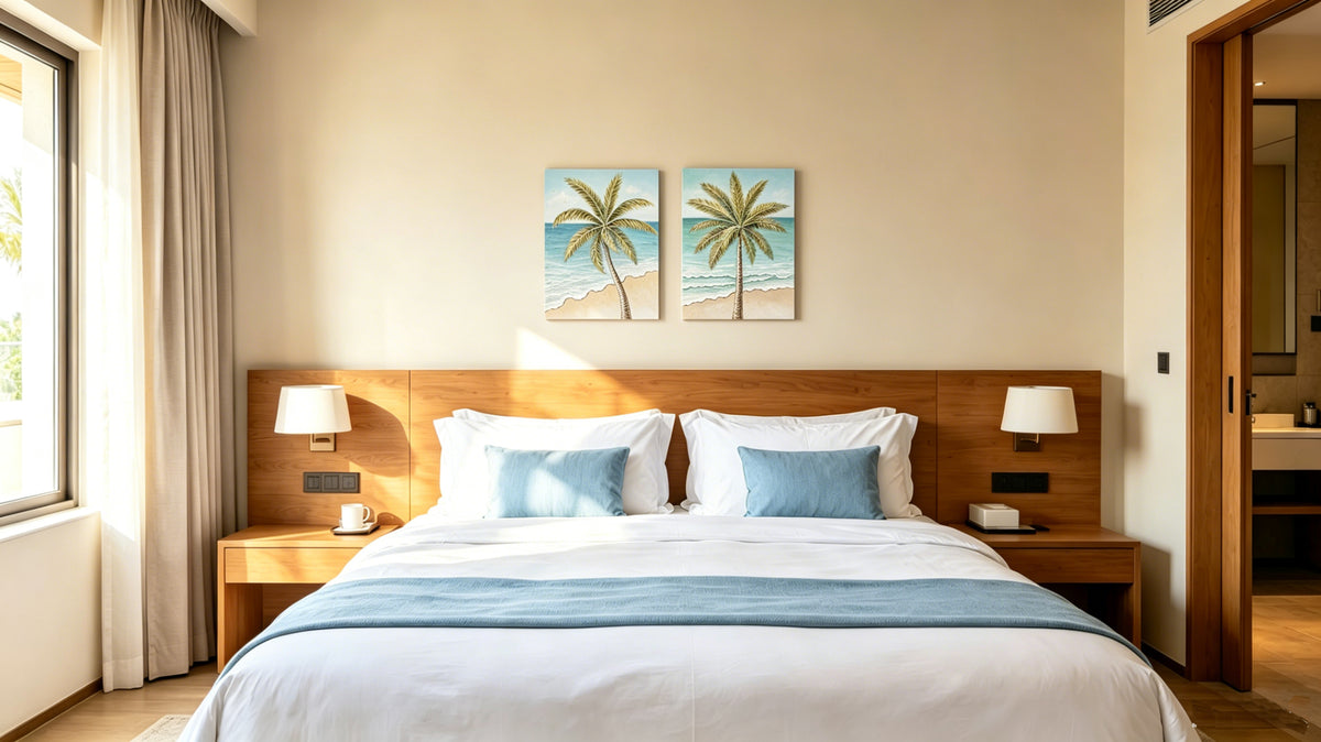 24x30 Ensemble de 2 Palm Tree Wall Art