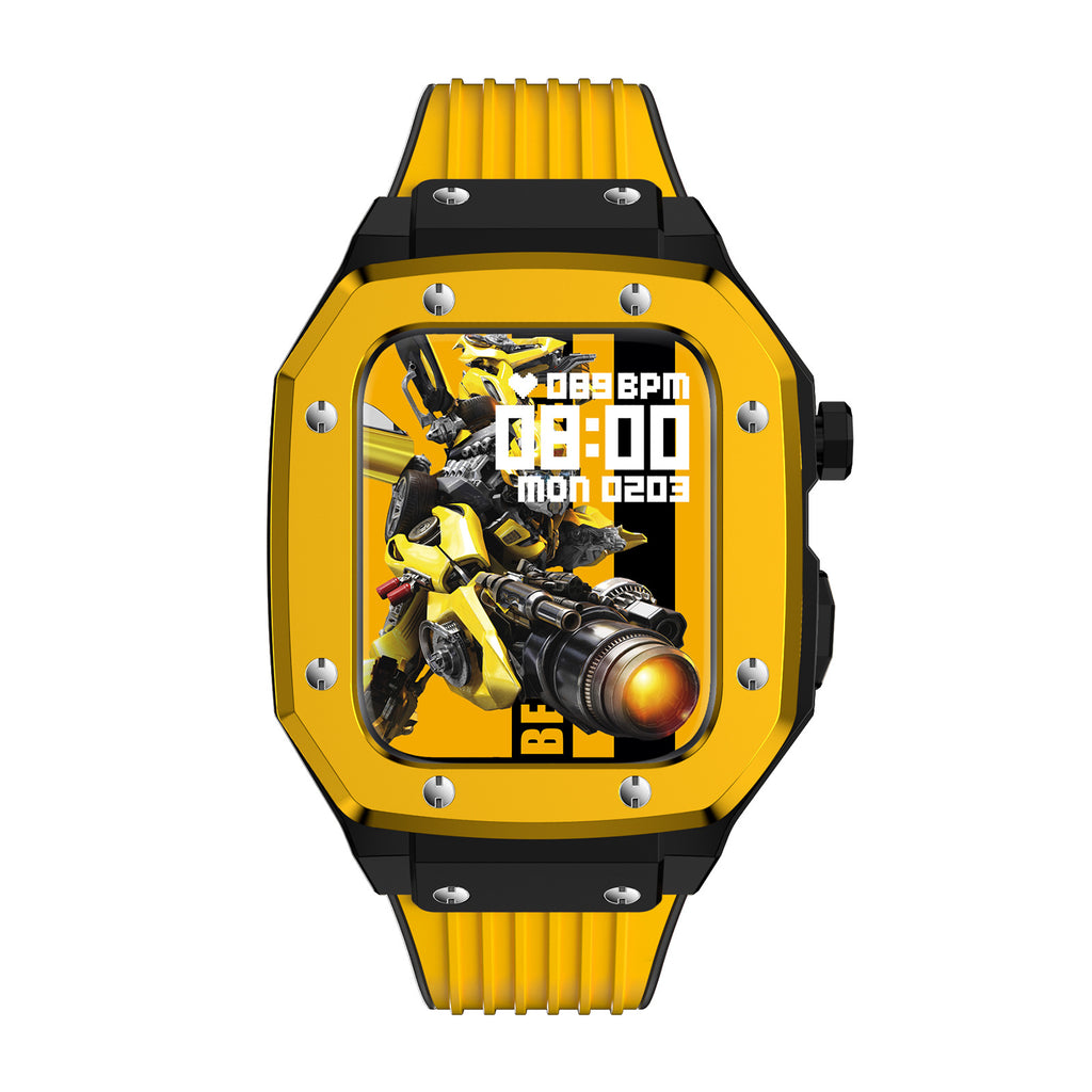 Montre avec revêtement de protection mécanique en alliage de zinc