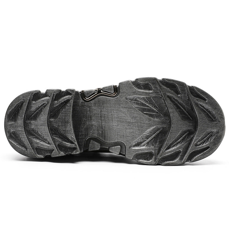 Chaussures en métal style punk foncé rétro