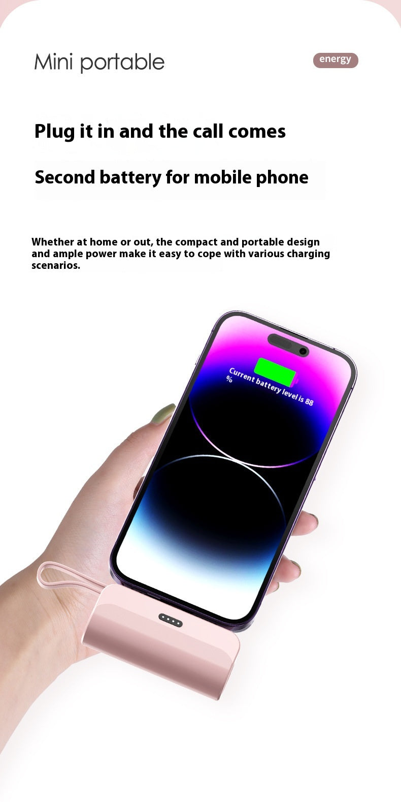 Pocket Capsule Bank Compact Portable Power Source