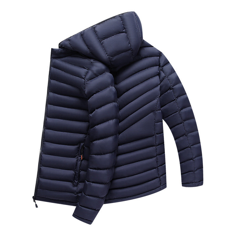 Veste de rangement rembourrée en coton léger pour hommes