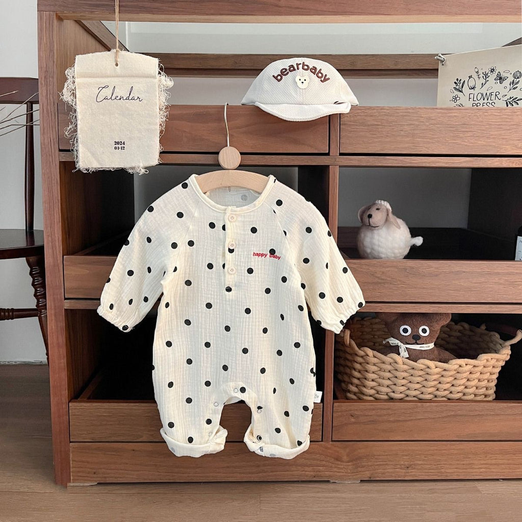 Romper élégant à pois pour les bébés garçons et les filles