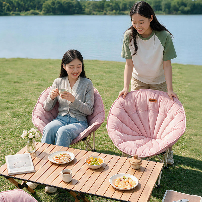 Chaise pliante en forme de soucoupe Shell pliable