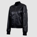 Veste en cuir de style rue PU pour femmes