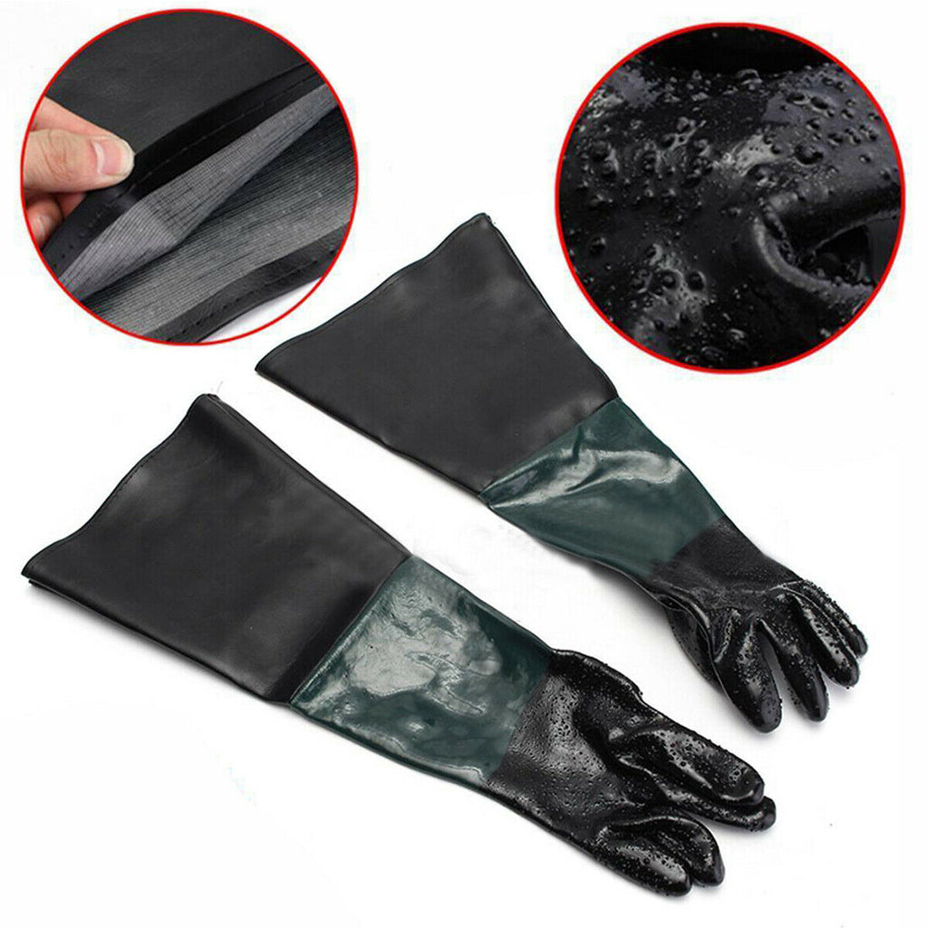 Gants antidérapants en sablage 60cm pour blast de sable