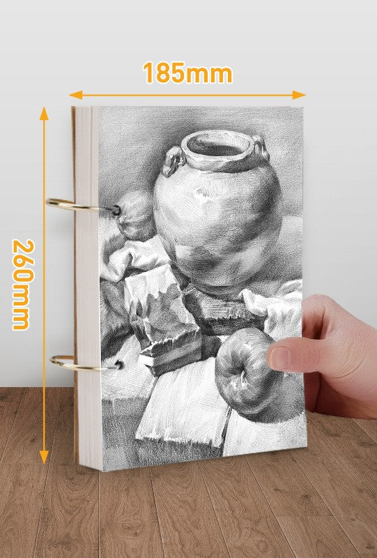 Livre de croquis 8K peint à la main Livre de dessin spécial