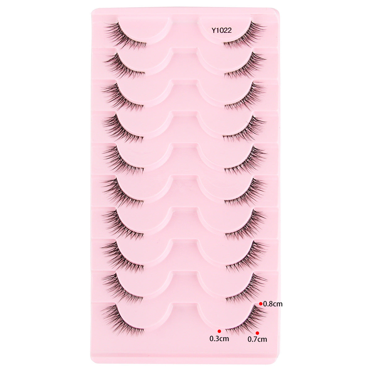 Femmes Portable Européen et style américain Sheer demi-longueur faux cils