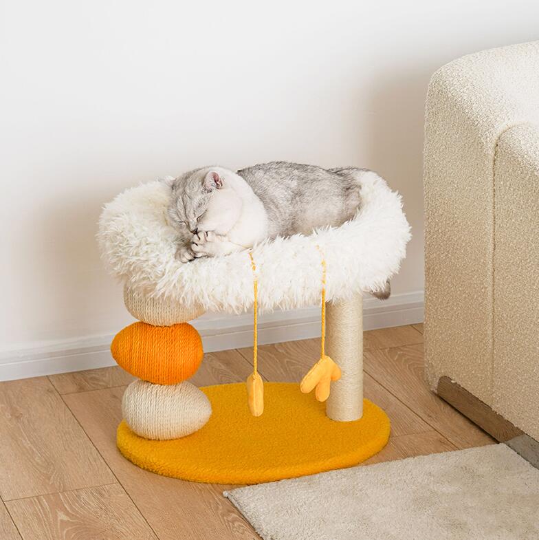 Plate-forme de saut multifonctionnelle ne dépose pas les miettes Cadre d'escalade de chat