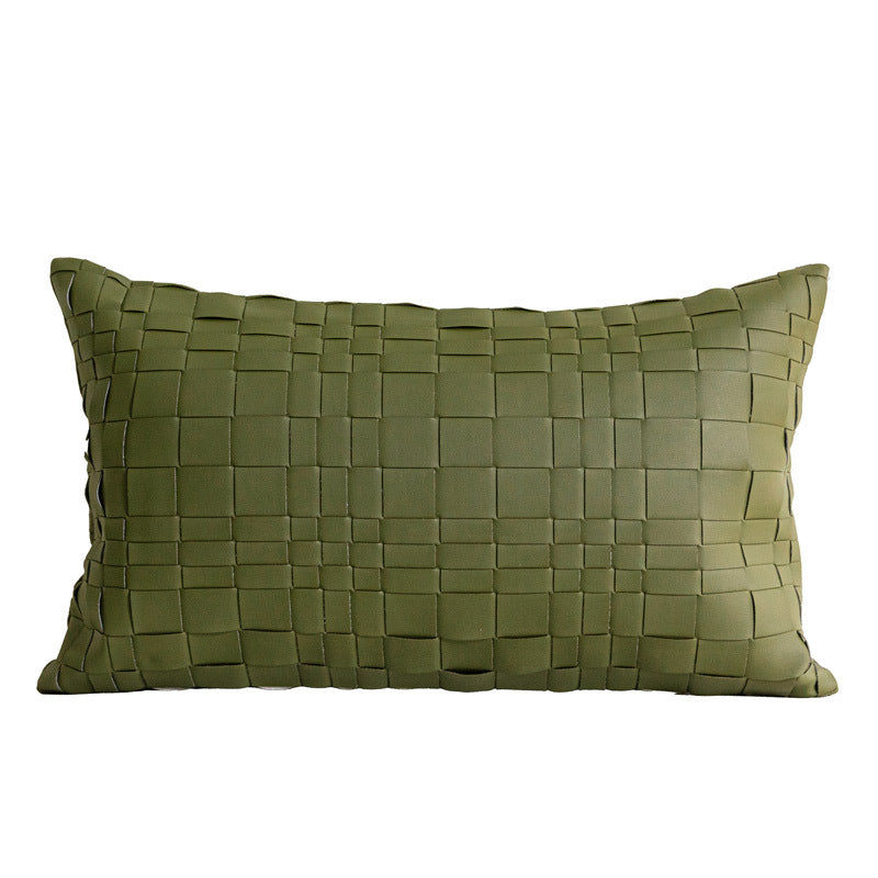Oreiller lombaire vert Minimiste de style nordique Canapé dossier Coussin