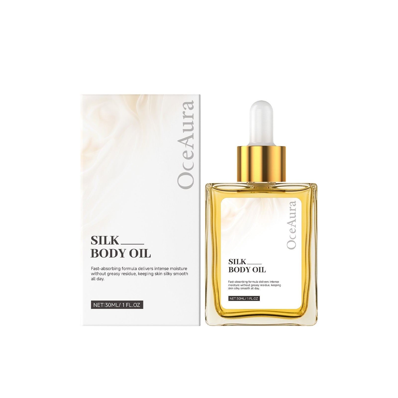 30ml-boîte de Soie Adoucissant Huile essentielle du corps