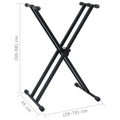 Porte-clefs et tabouret double-croisement noir