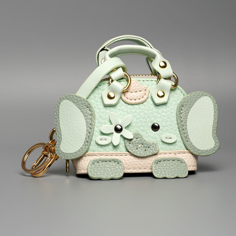 Little Elephant Donkey Accueil Pendentif Petit Sac Mignon Sac Charm Rouge à lèvres Headset Car Keychain
