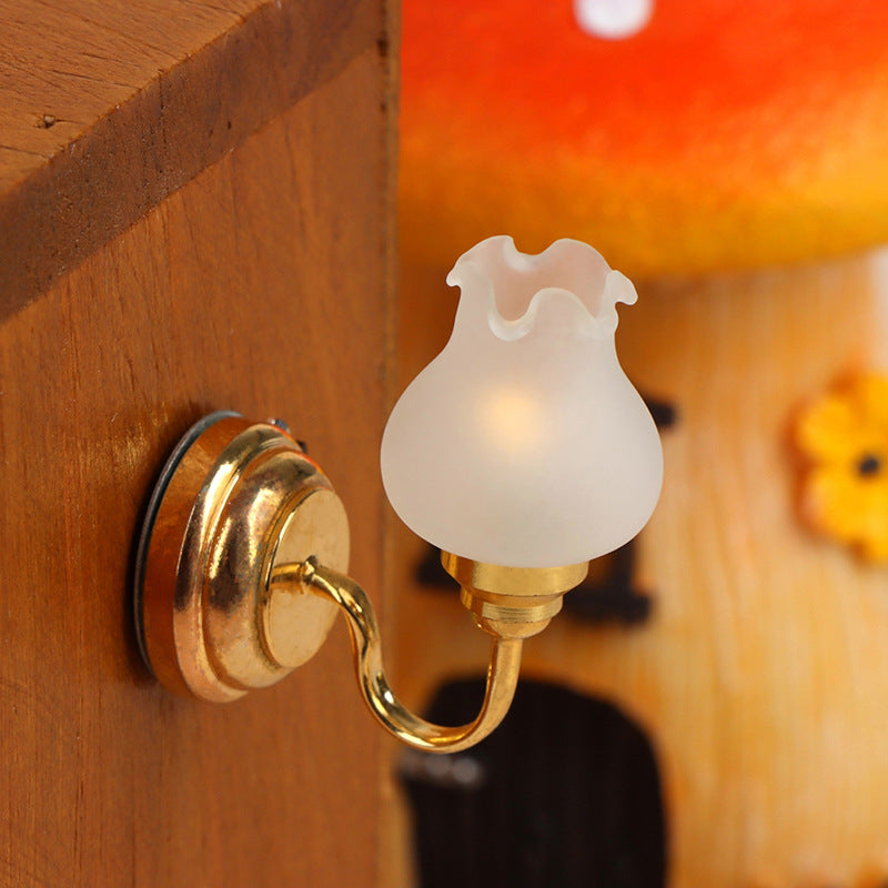 Mode Mini Meubles Jouet Chandelier brillant