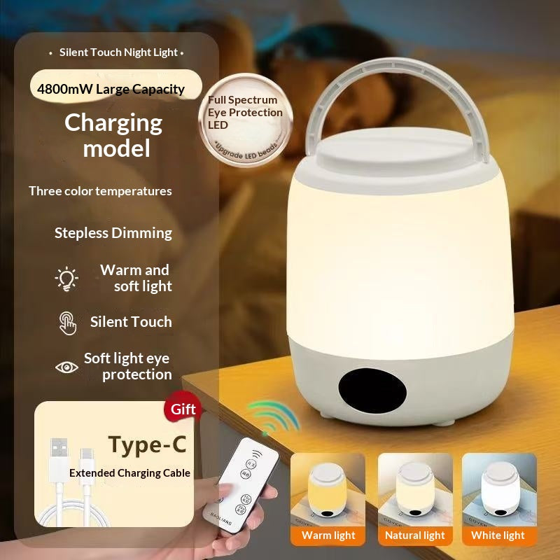 Rechargeable Desk Lamp Night Light with Remote Control