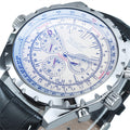 Casual Hollow Multi-fonction grand cadran montre mécanique