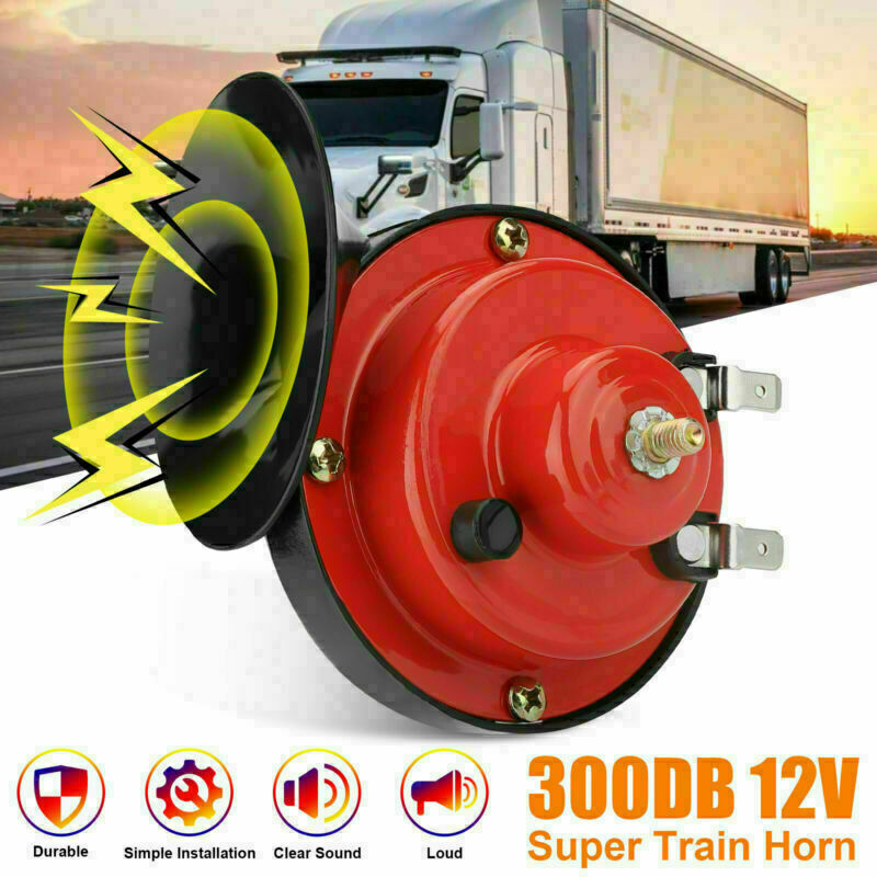 12V 300DB Super Loud Train Horn Waterproof for Motorcycle Truck SUV Boat