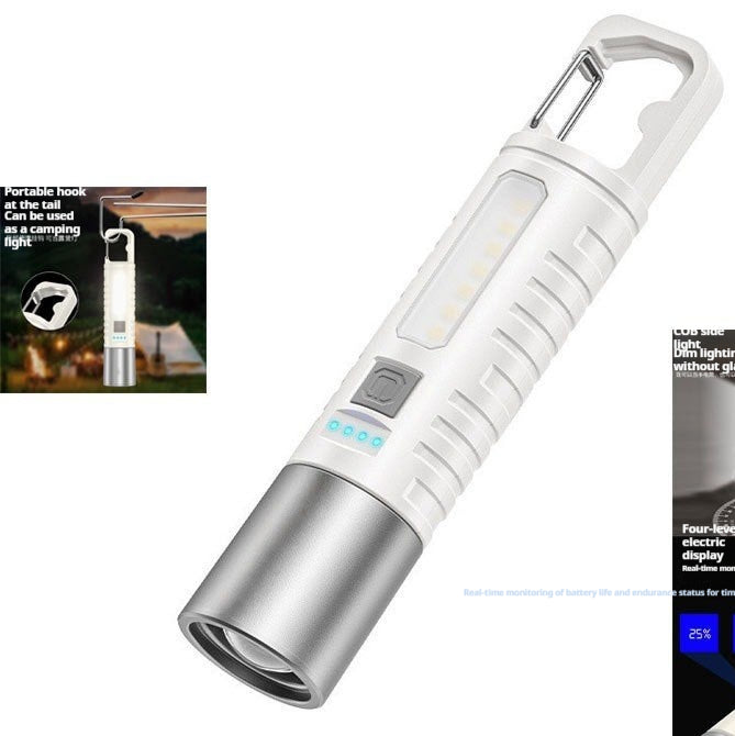 Lampe de poche de haute puissance Zoom télescopique extérieur portable
