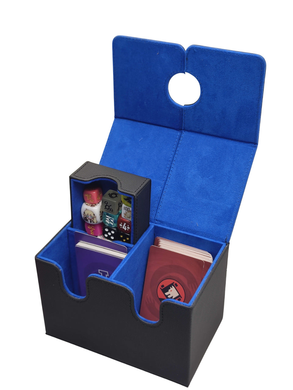 Boîte de rangement avec tiroirs à carte en polyuréthane double couche
