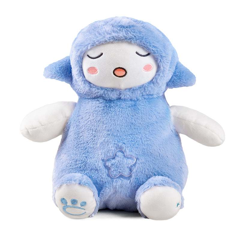 Cloak Man Lamb Toot bébé peluche poupée nouveau-né son et lumière jouets apaisants