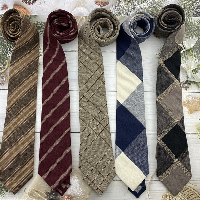 Autumn and Winter Basic for Schools Tie Hand Jk British Style tricoté coton et lin Str