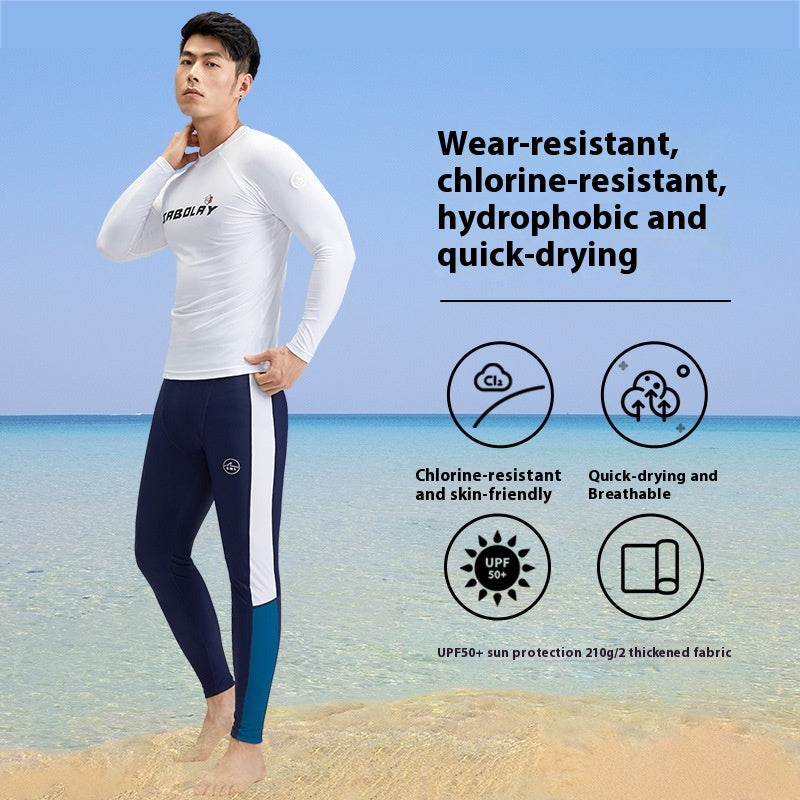 Maillot de bain pour hommes Split résistant au soleil et respirant