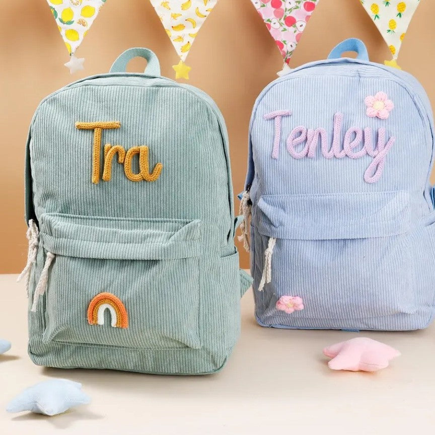 Tissu Velour personnalisable Sac à dos de grande capacité