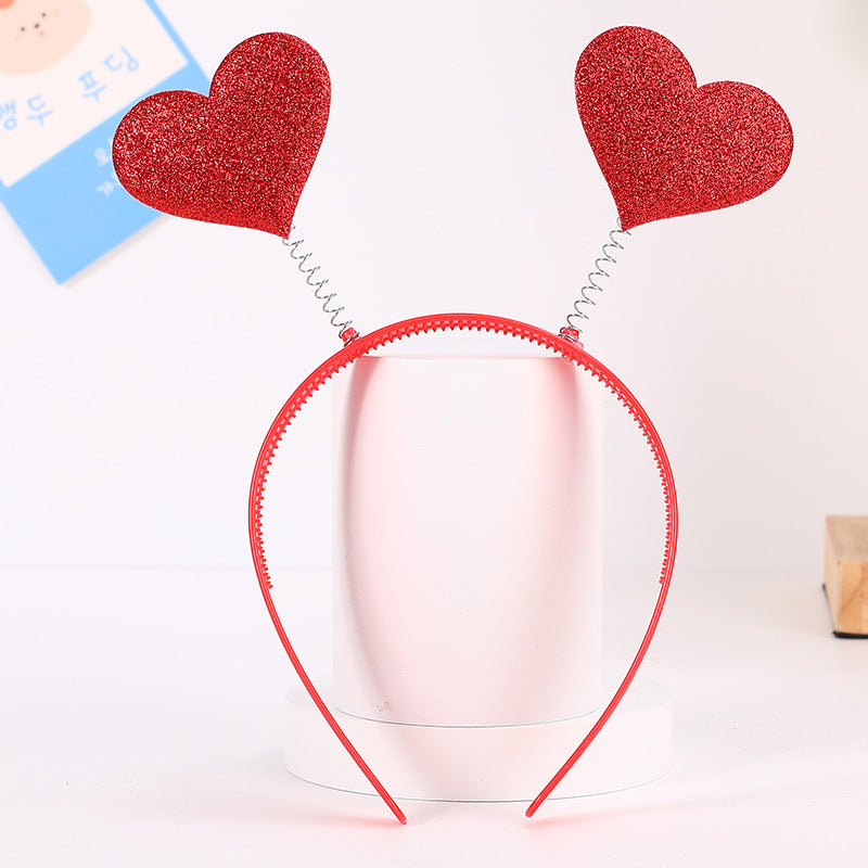 Accessoires de bandeau Cœur Rouge Trois dimensions