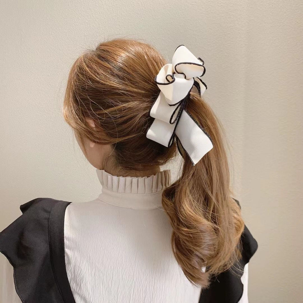 Banana Clip cheveux ornement avec ruban Bow