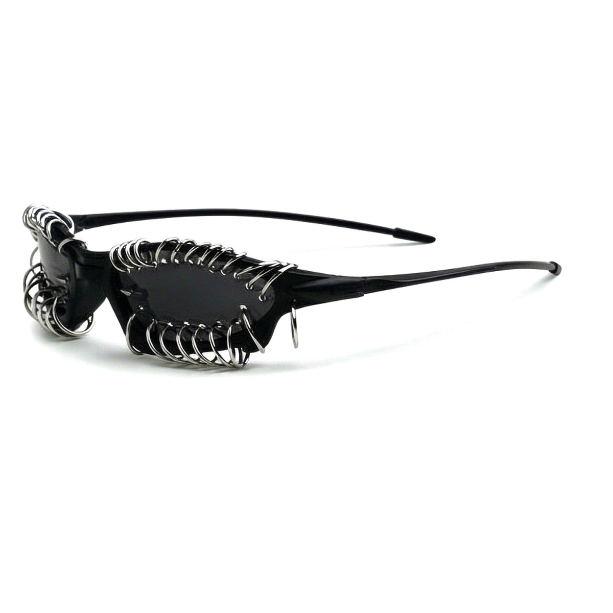 Lunettes de soleil circum-épiquées de style utilitaire avec un cadre étroit et une protection UV