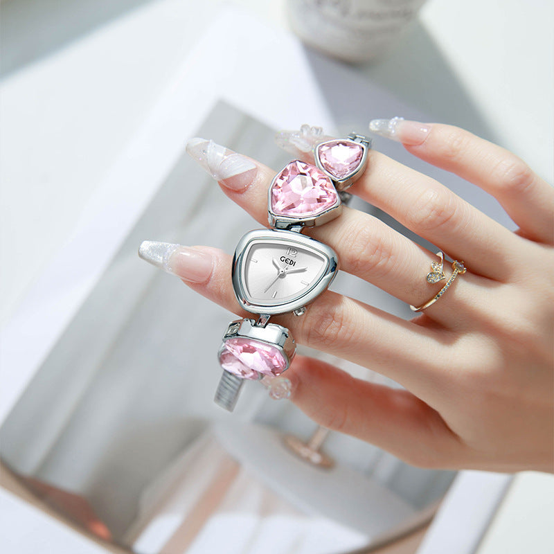 Belles montres de mode pour femmes Léger Luxury Crystal Diamond Bracelet Watch