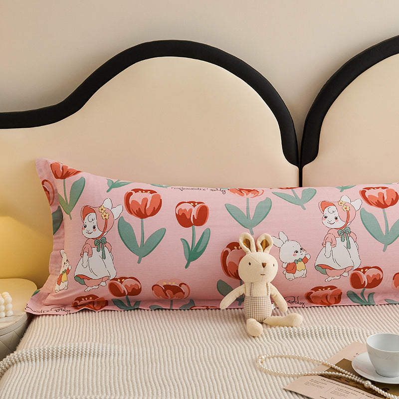 Caricature imprimé Pure Cotton Double Oreiller