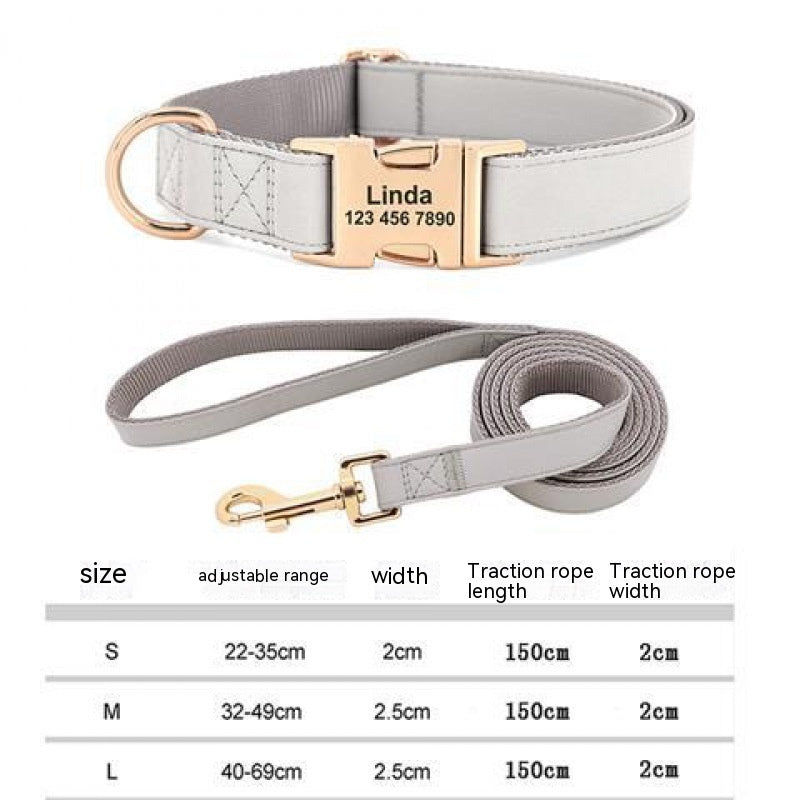 Tag chien collier d'or anti perte