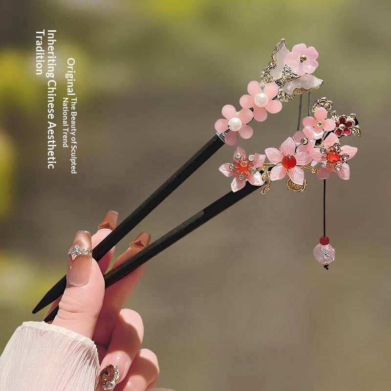 Épingle à cheveux en bois de sandale de style chinois
