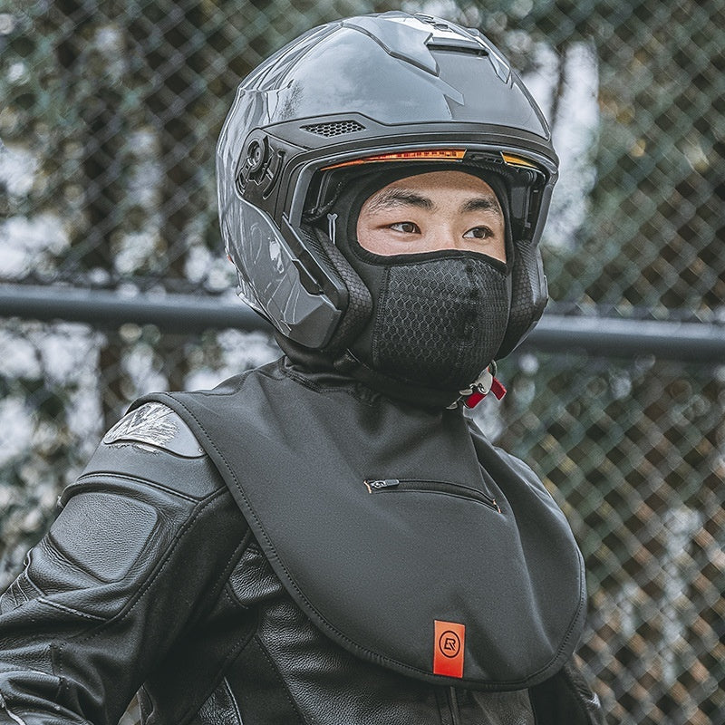 Électrique de chauffage Chapeau d'équitation moto polaire masque chaud écharpe coupe-vent hommes