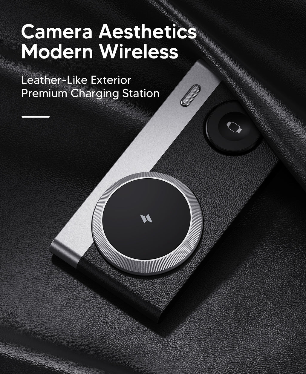 Caméra créative Chargeur sans fil pliable à aspiration magnétique tout-en-un