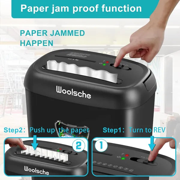 Déchiqueteuse de papier coupe croisée