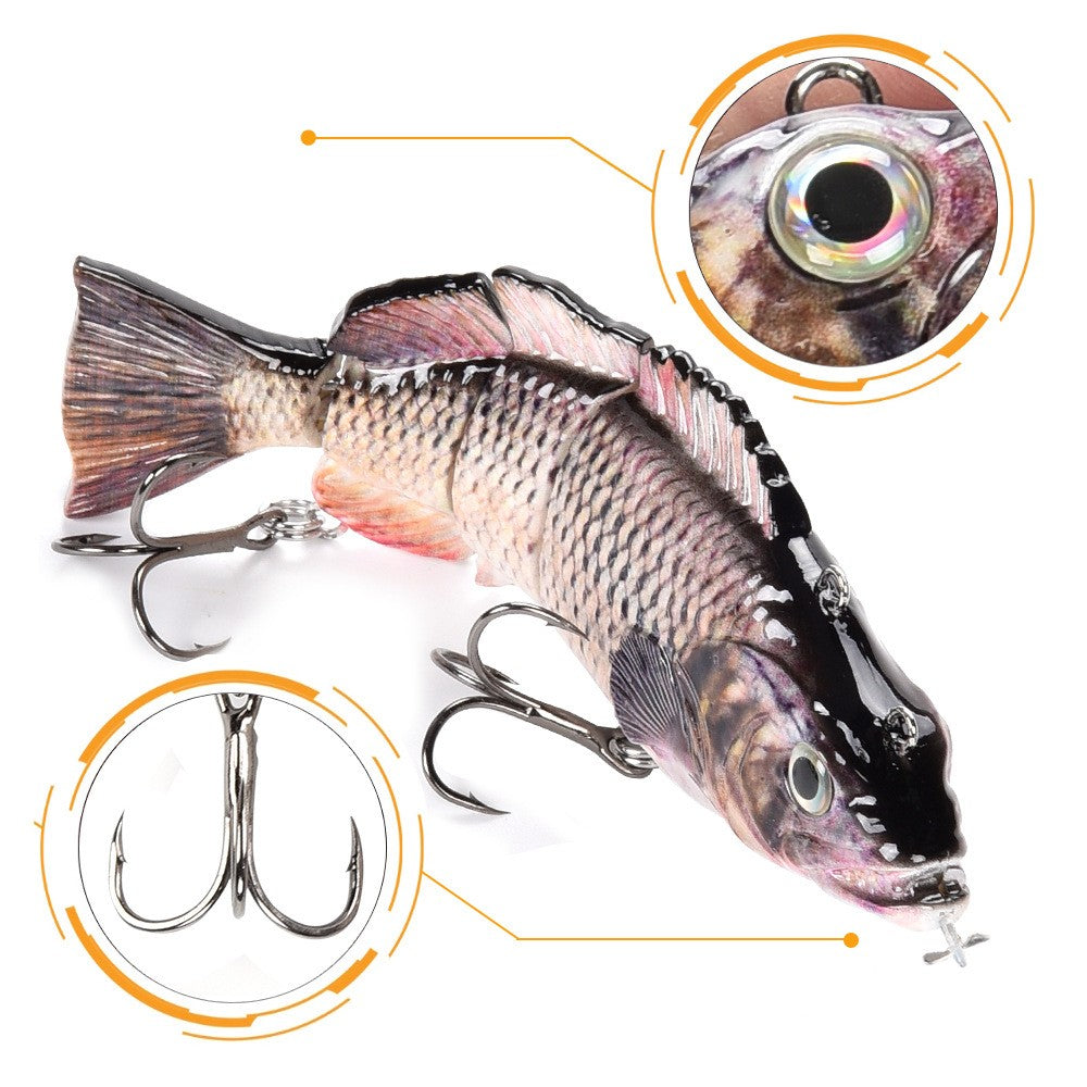 Electric Multinode Fish Road Subbait Electronique Bait Lampe LED rechargeable