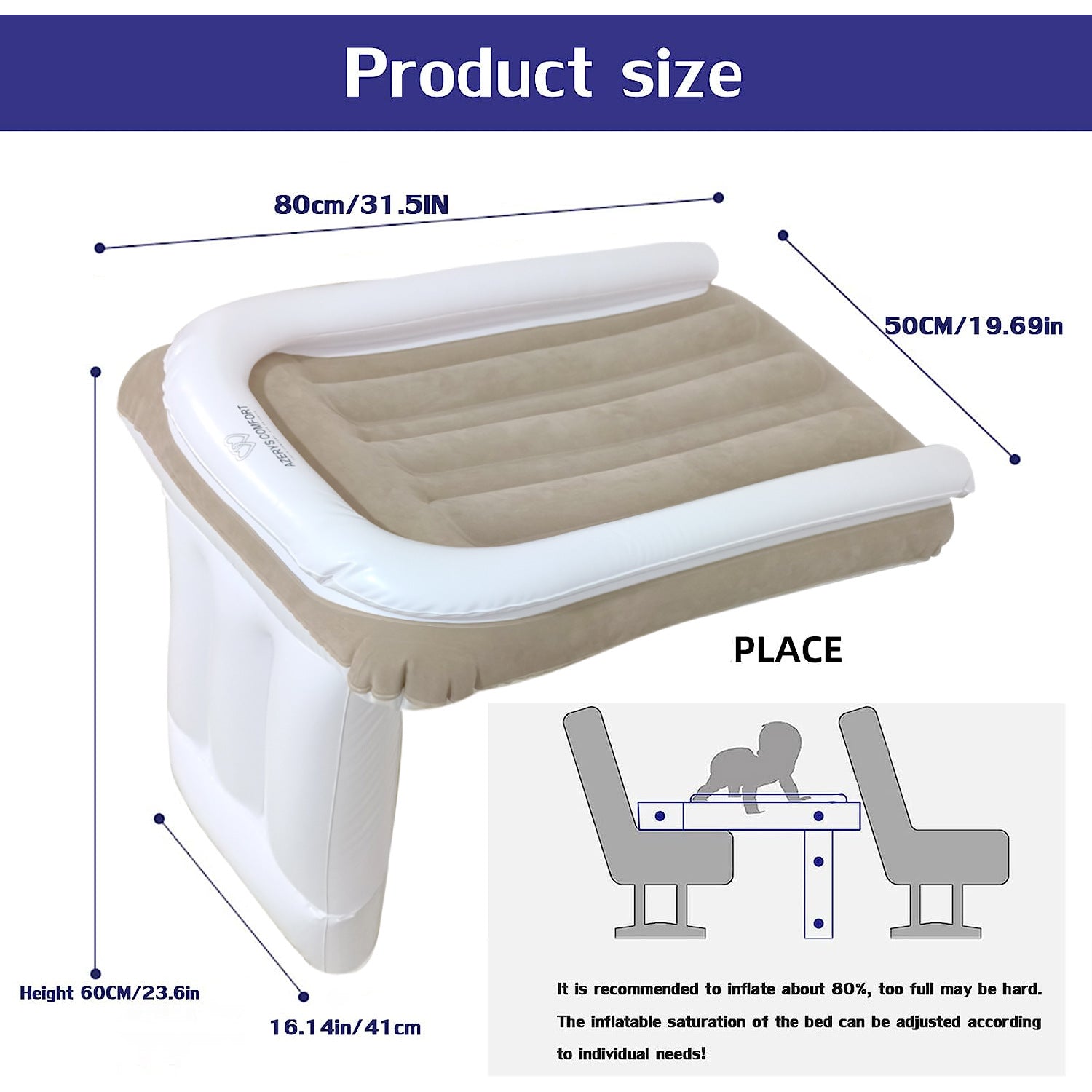 Amazon bébé matelas gonflable arrière pliant tapis de voiture voyage extérieur épaississement de l'air