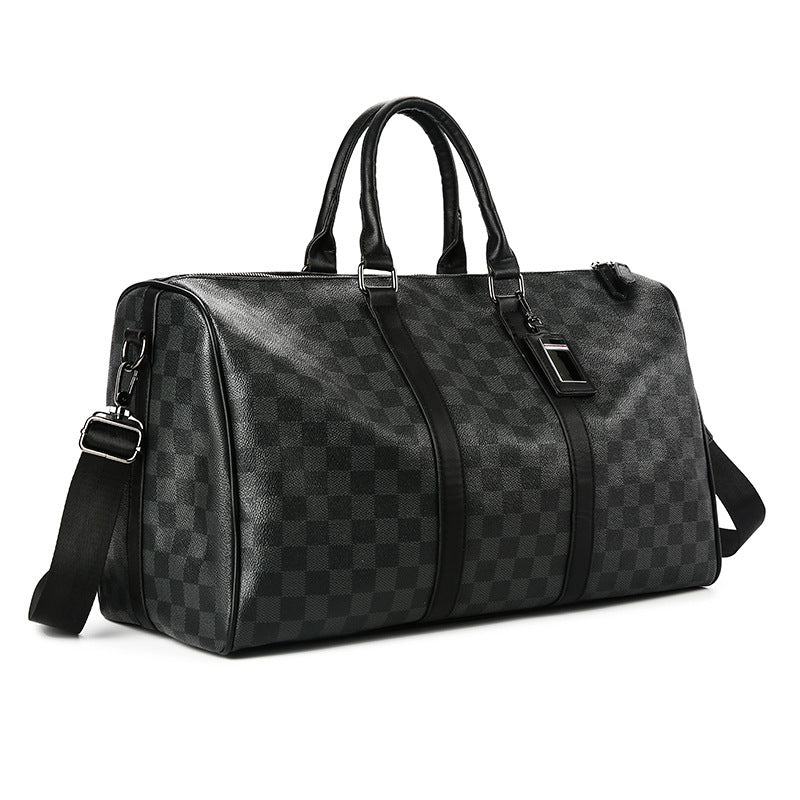 Grande capacité de courte distance Crossbody Bag Coréen Plaid Travel Sac à main