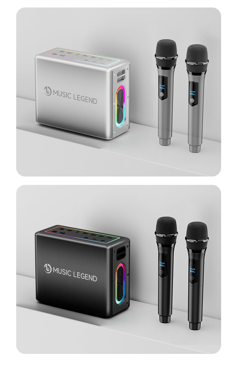 Karaoké en plein air haute puissance Bluetooth Audio Mobile Karaoké avec carte son microphone