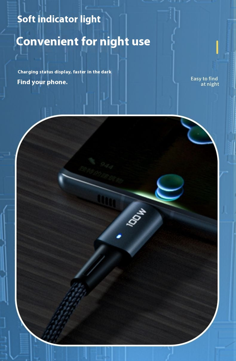 Câble de données à charge rapide PD100W pour téléphone portable Typec Chargement rapide