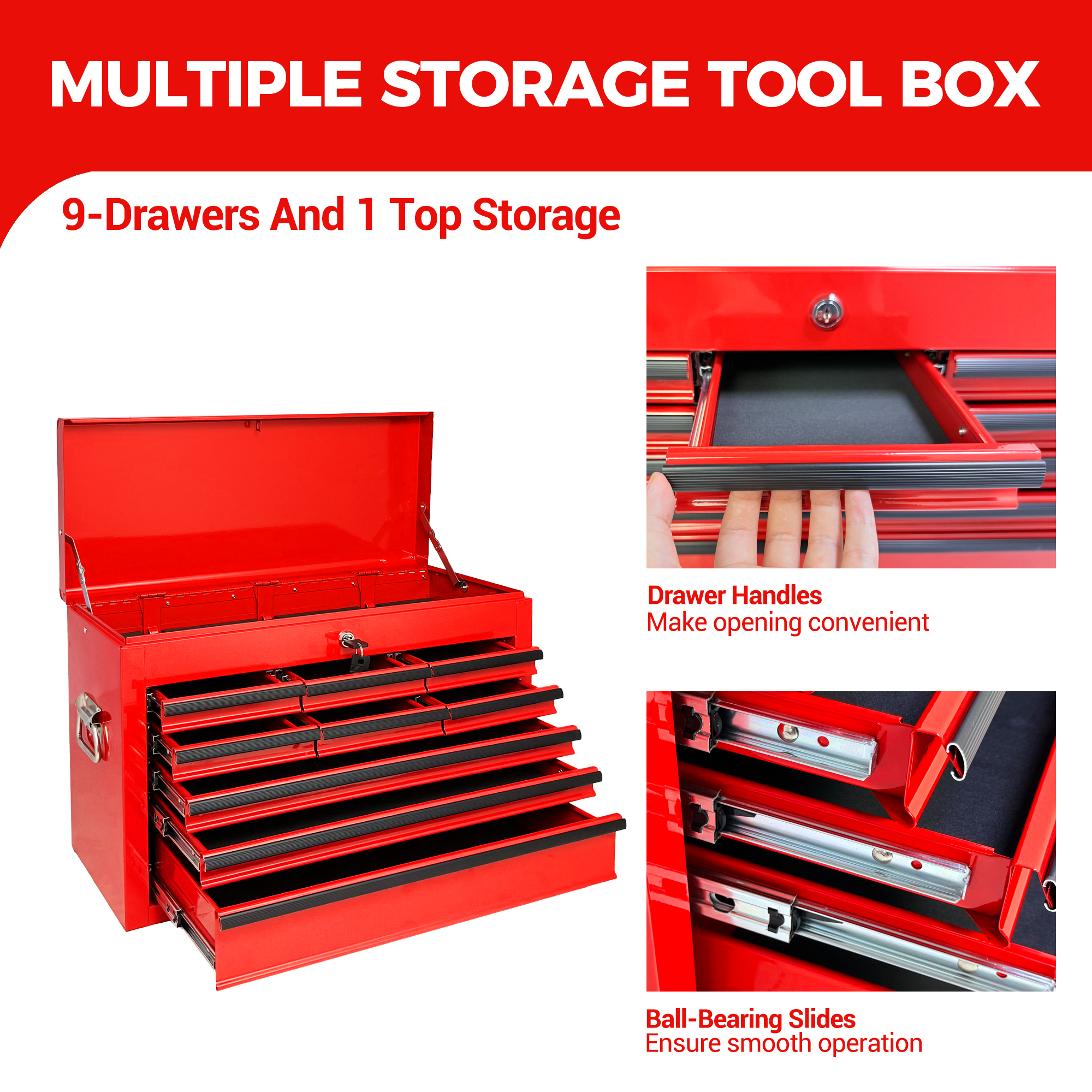 Boîte à outils en métal lourd
