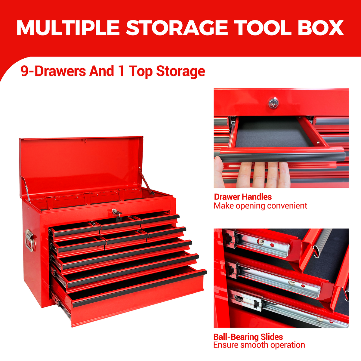 Boîte à outils en métal lourd