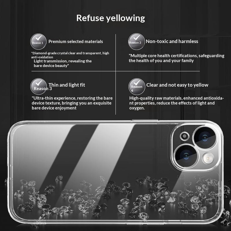 Ultra-thin anti-fall silicone mobile phone case