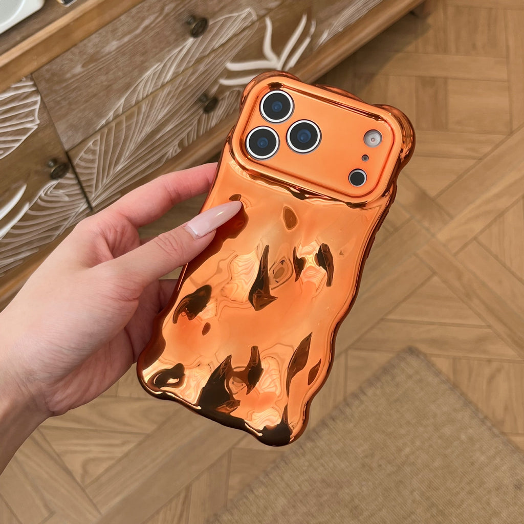 Électroplaqué de haute qualité orange Wave Shell approprié