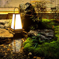 Lampe de cour miniature de style japonais à propulsion solaire