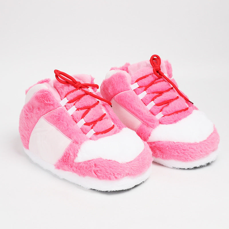 Grandes chaussures de coton en peluche