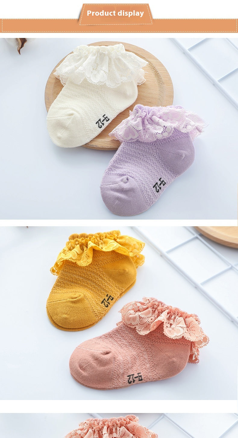 Été Filles Chaussettes en dentelle Chaussettes en dentelle